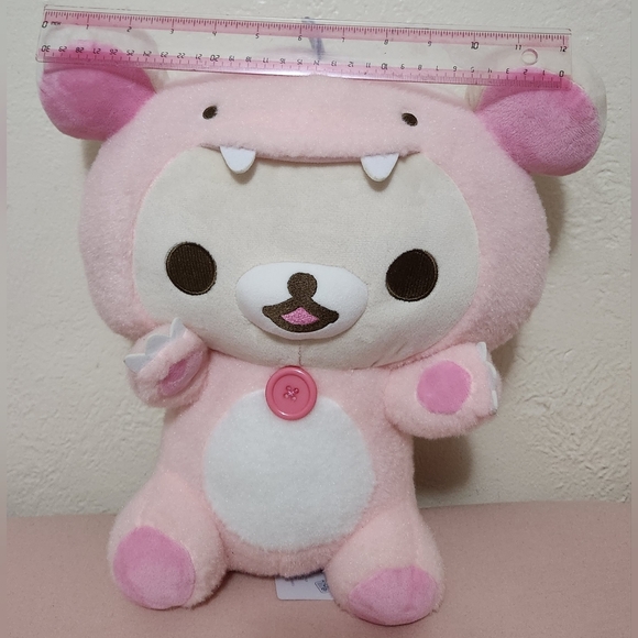 Korilakkuma Pink Dinosaur Plush - Picture 3 of 6